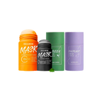 Lot de 2 Masques en stick pour le visage (Argile, Charbon ou Vitamine C)
