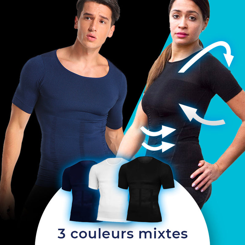 T-shirt Gainant Amincissant Mixte