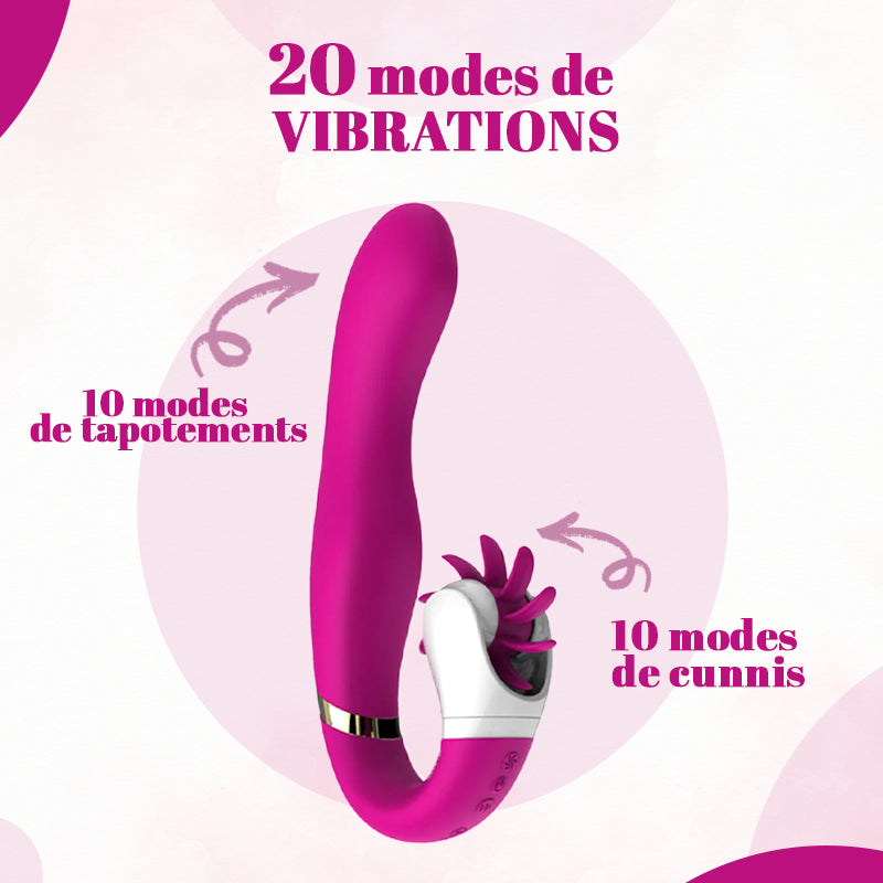 ORGAZMIC - Gode vibromasseur simulateur de cunnilingus