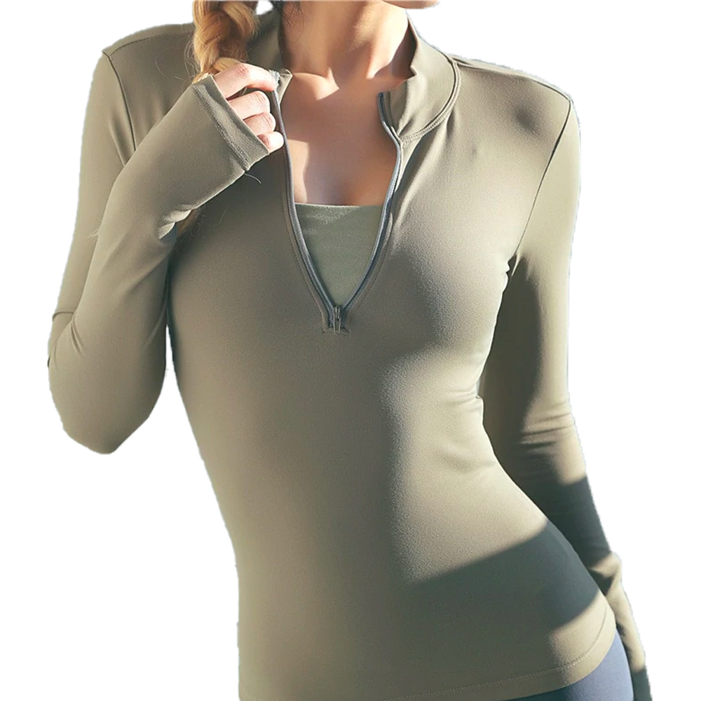 Zip Shirt - Haut de sport manches longues mitaines