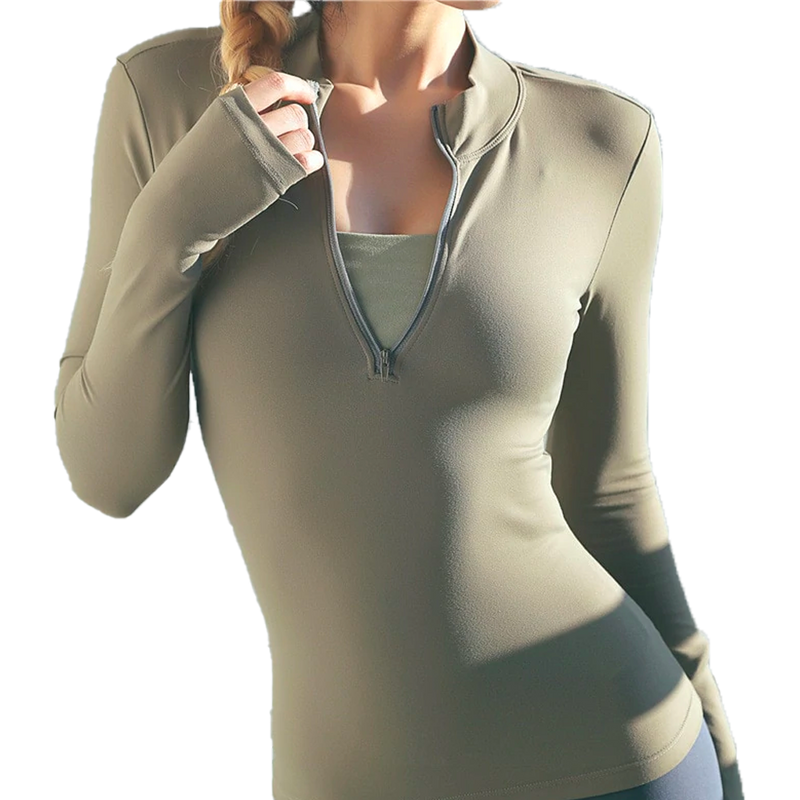 Zip Shirt - Haut de sport manches longues mitaines